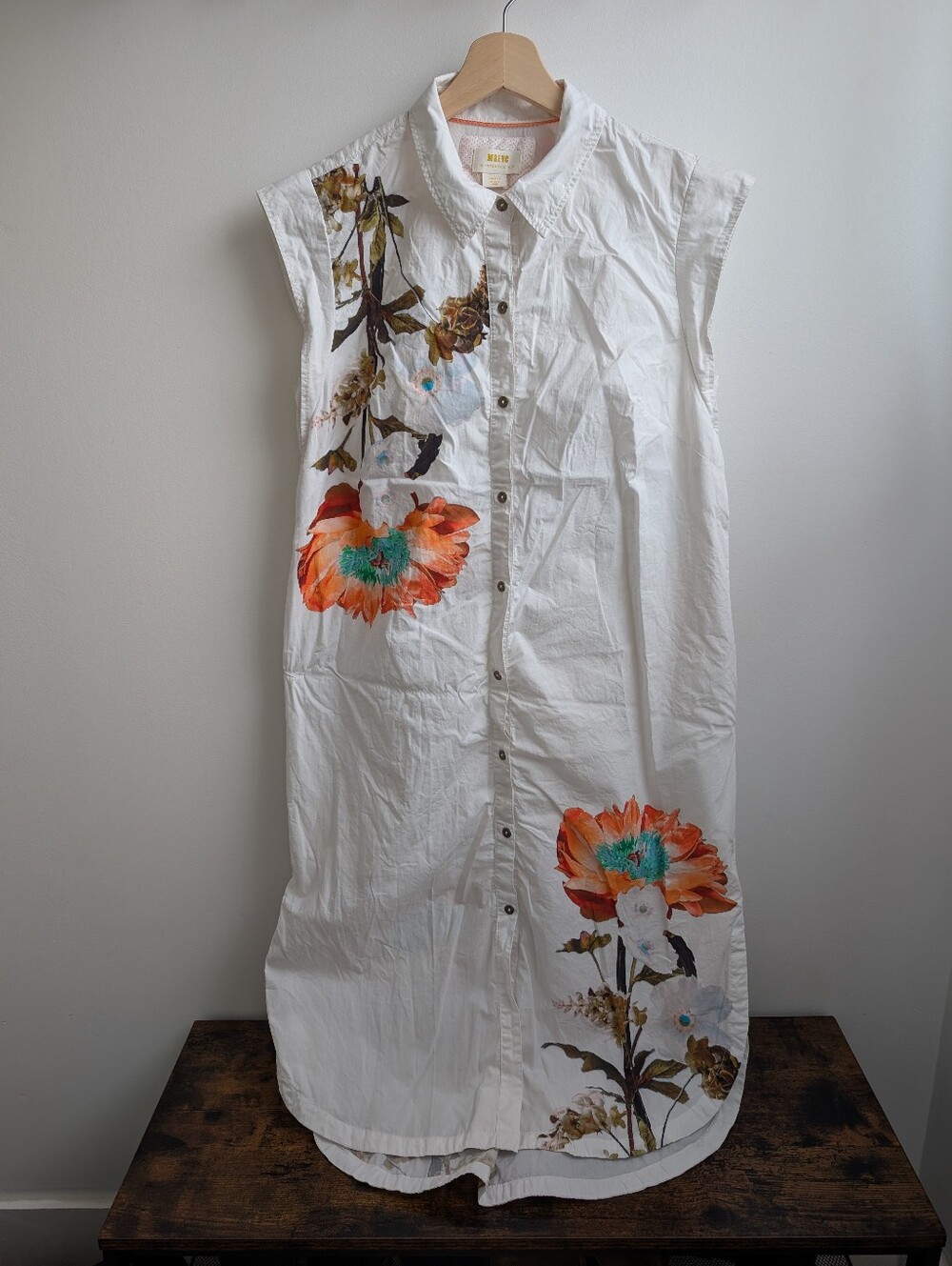 Anthropologie Maeve Cotton Midi Shirt Dress - Picture 4 of 9
